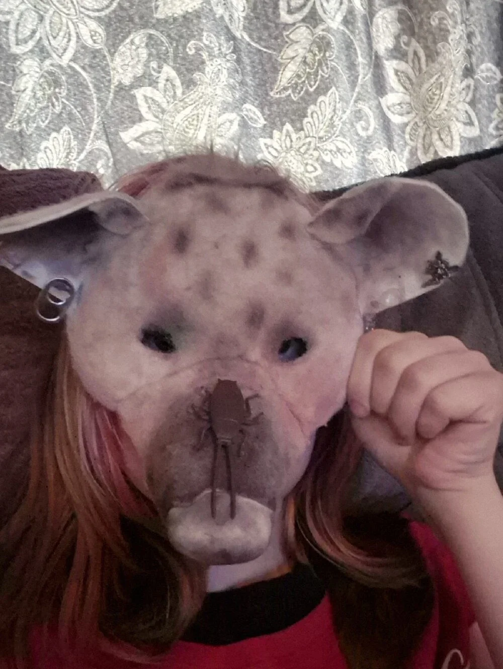 Hyena Therian Kids Face Mask — Unbranded Plush Costume Mask